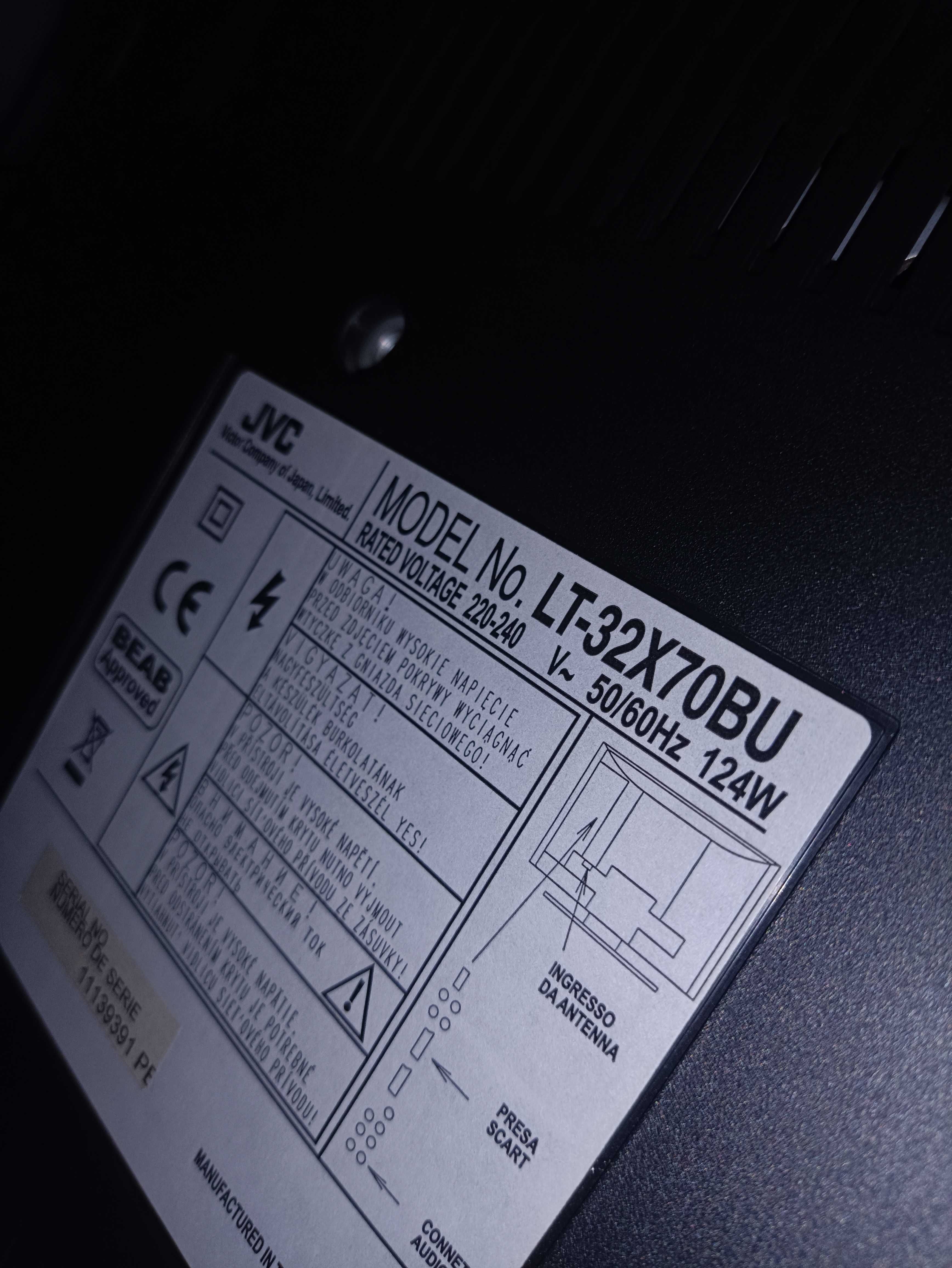 Telewizor monitor LCD 32 cale JVC LT-32X70BU idealny do PS3 xBox360