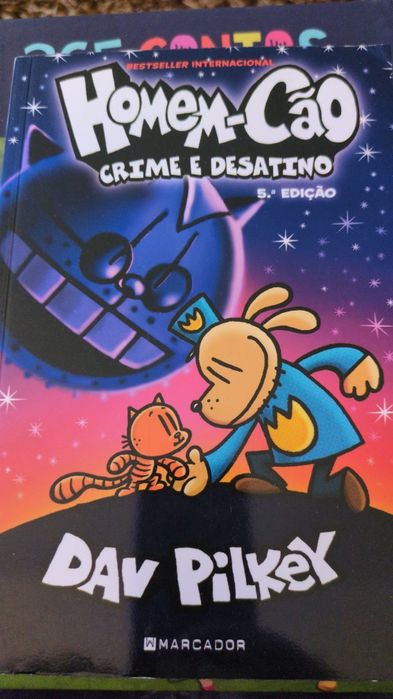 Homem-Cão Crime e Desatino de Dav Pilkey