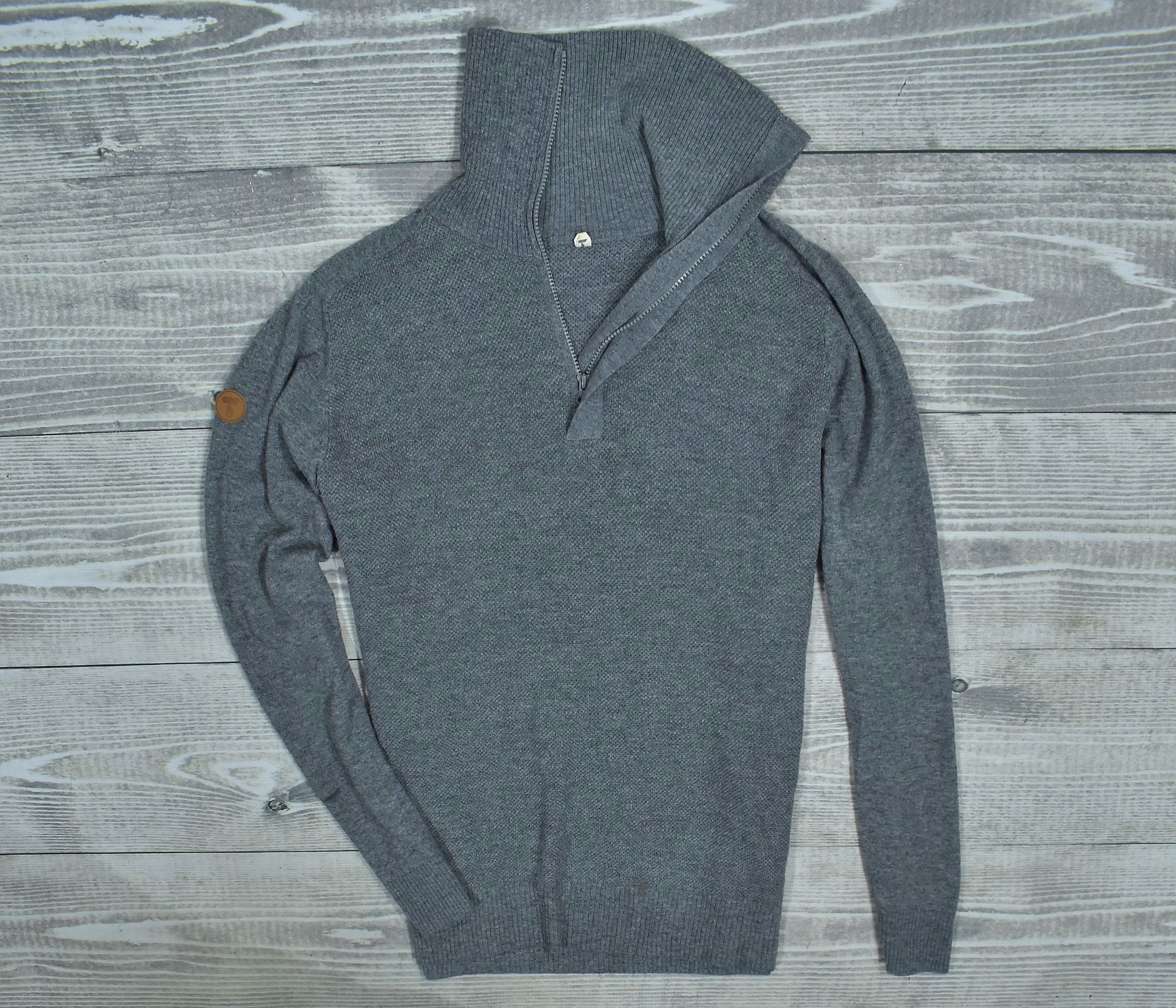 Tufte Męski Wełniany Sweter Trekkingowy Half Zip Xxl