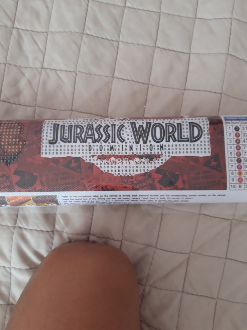 Jogo de colorir com diamantes Jurassic World