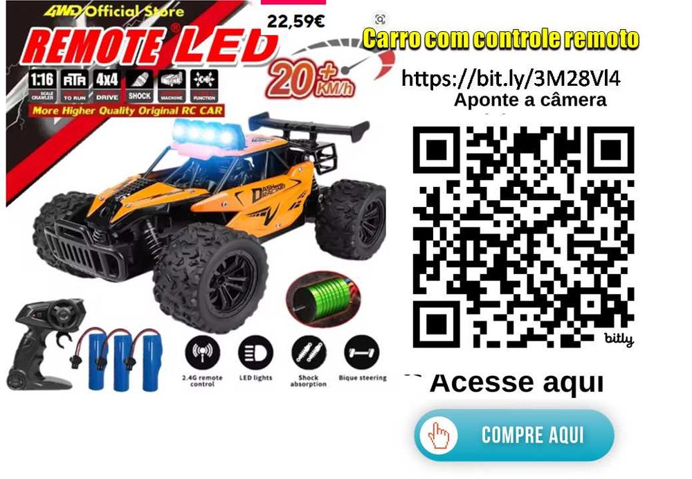 Carro com controle remoto RC Drift Racing