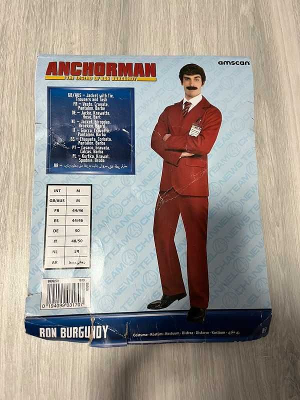 Przebranie Anchorman Ron Burgundy, roz. M