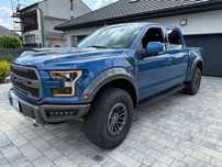 Ford F150 Oryginalny Raptor  FOX 450 KM prywatny 2018 rok NIEBIESKI