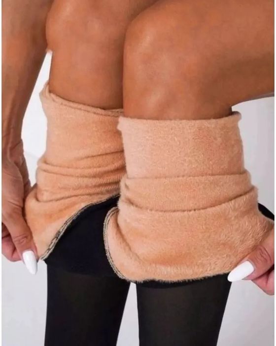 Утеплені колготки з імітацією капронових, теплі колготи на флісі