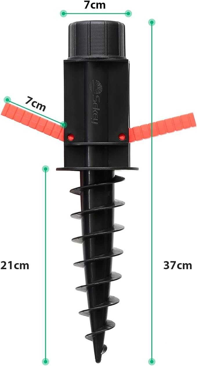 Uchwyt plażowy na parasol z wieszakiem 22-32 cm. HIT Sezonu