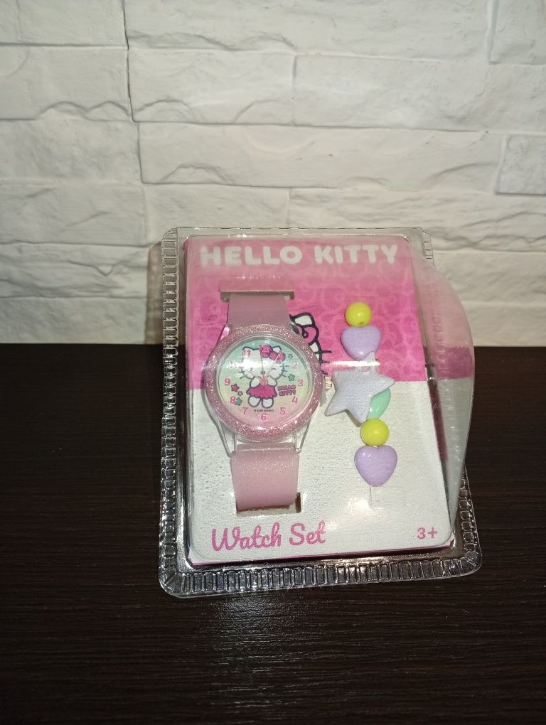 Zegarek dziecięcy hello kitty + bransoletka