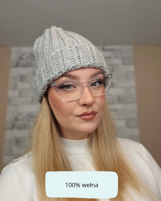 Czapka 100% wełna
