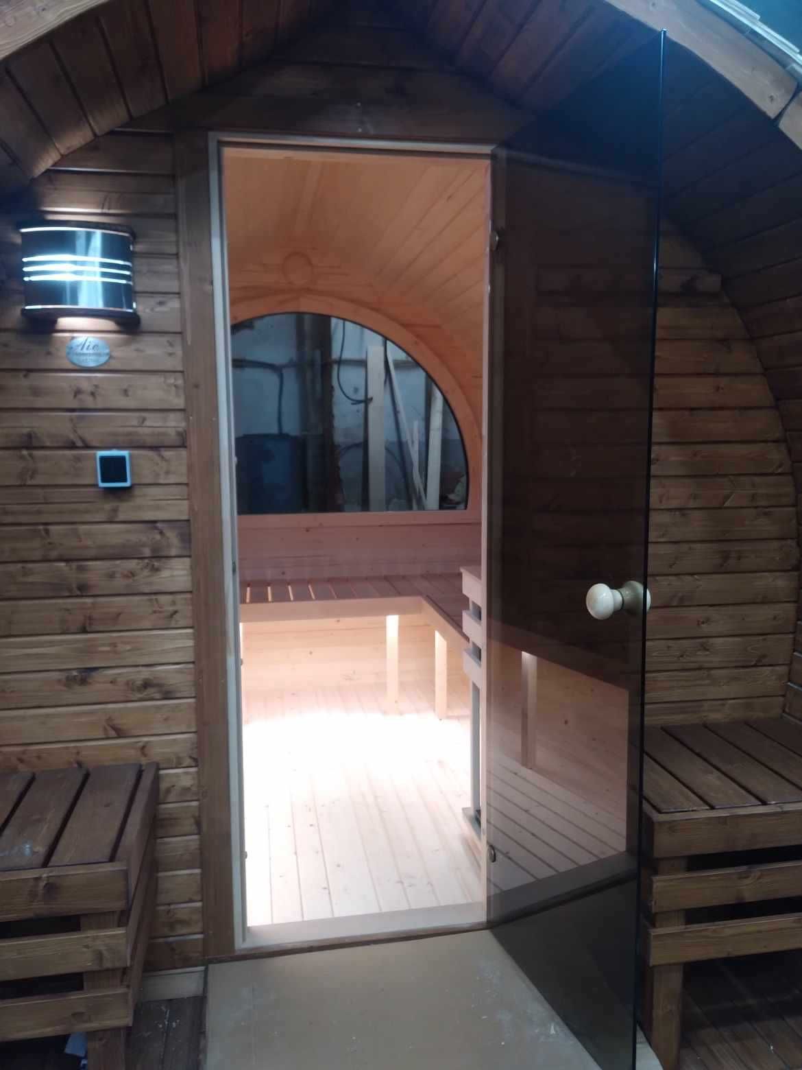 Transport W CENIE!!! Sauna ogrodowa BRZOZOWY LIŚĆ 3m x 2,5m