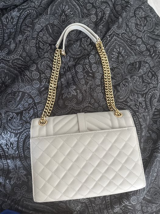 Torebka Ysl zlamana biel
