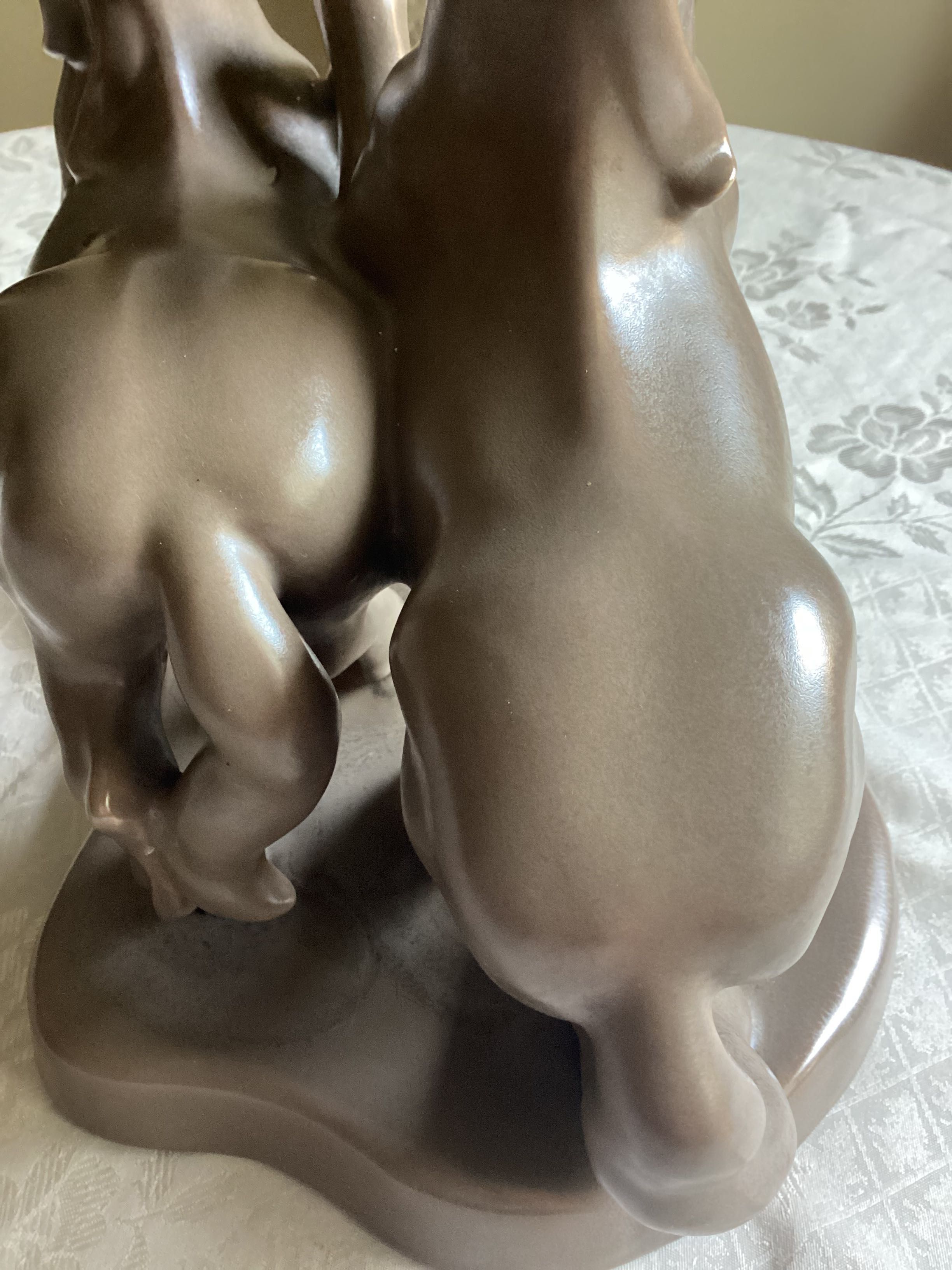 Figura konie na cokole Józefów Czeladź