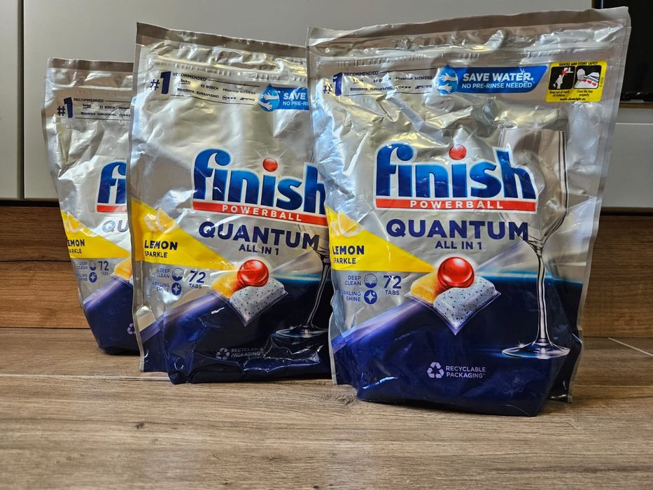 3 X Finish Powerball Quantum all in one 72 szt.