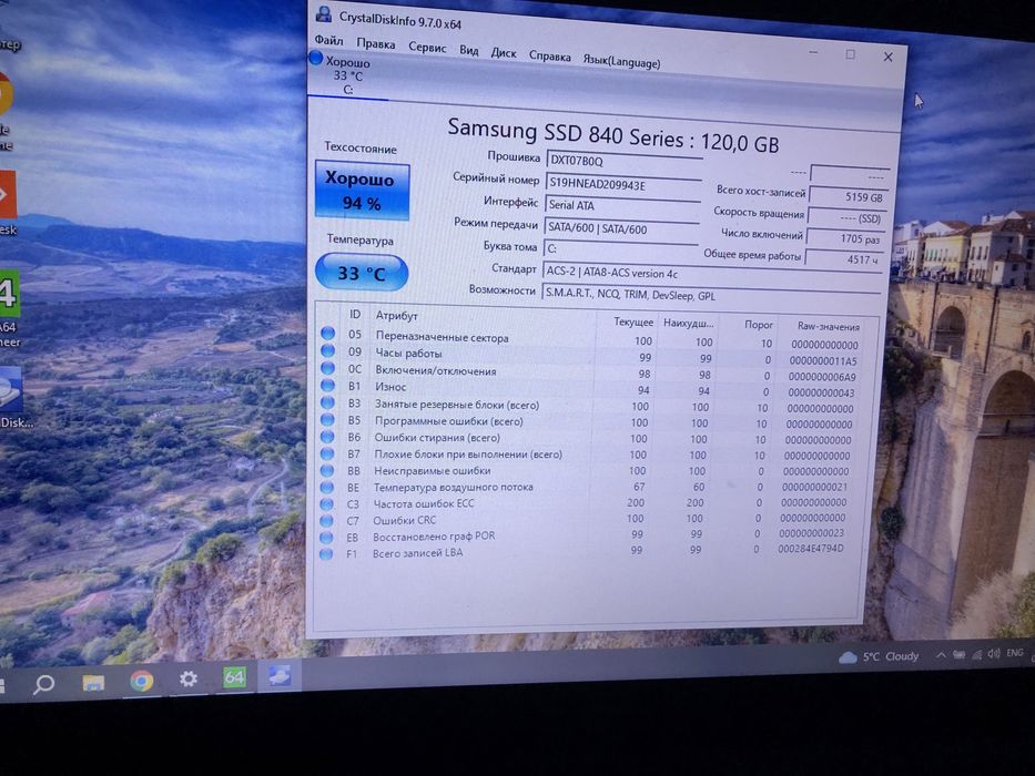Ноутбук HP 650 SSD 120 Gb, память 8 Gb