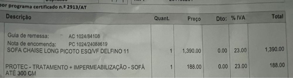 Sofa picoto chaiselong cinzento