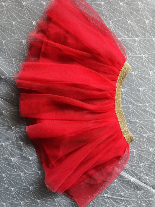 Spódniczka tiulowa czerwona 86/92 KappAhl