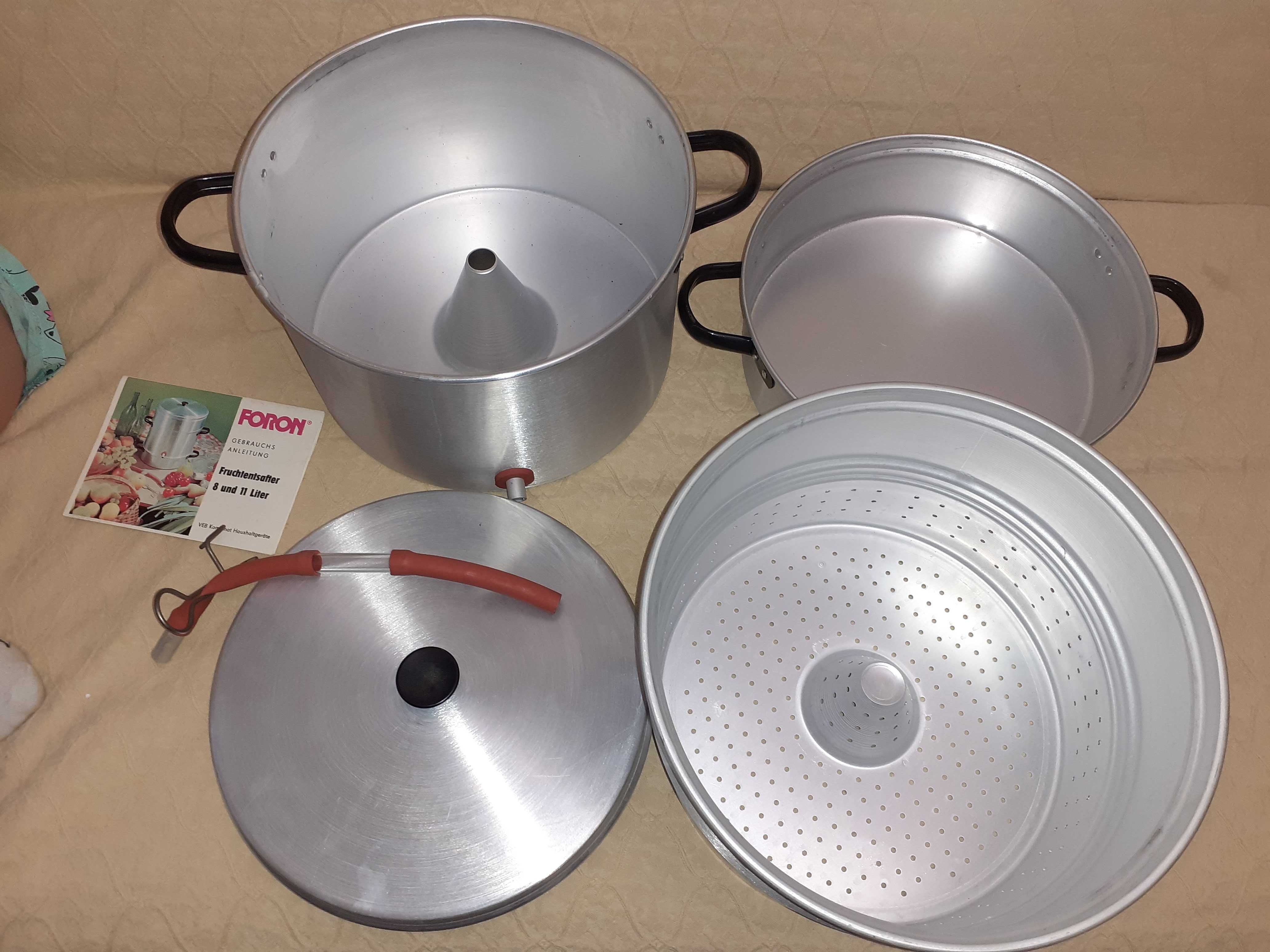 Sokownik aluminiowy  8 litrowy NOWY niemiecki FORON