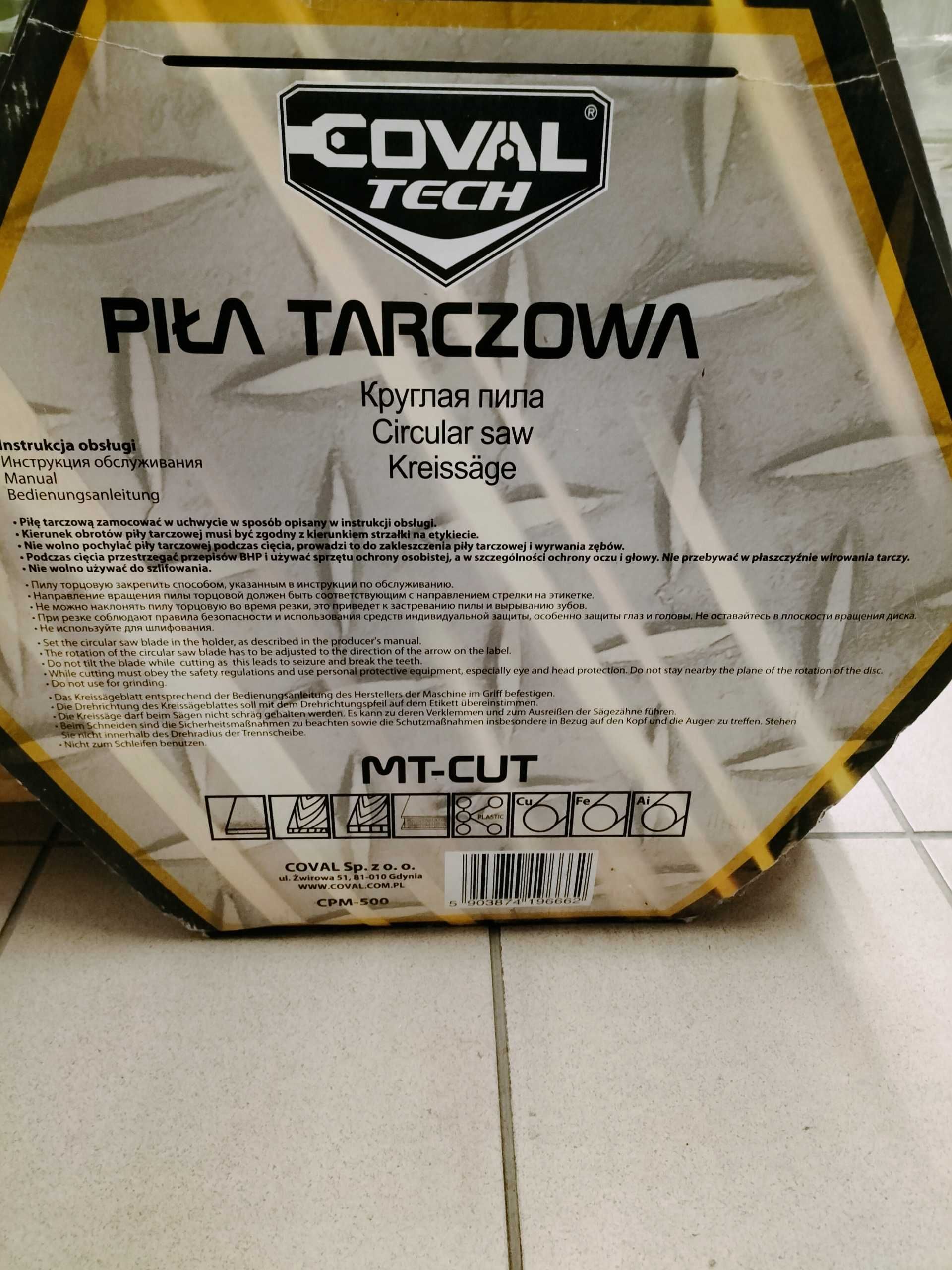 Piła tarczowa do drewna Coval Tech