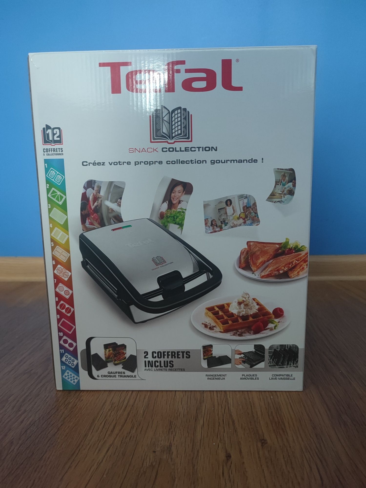 Tefal snack collection, opiekacz, grill elektryczny SW852D12