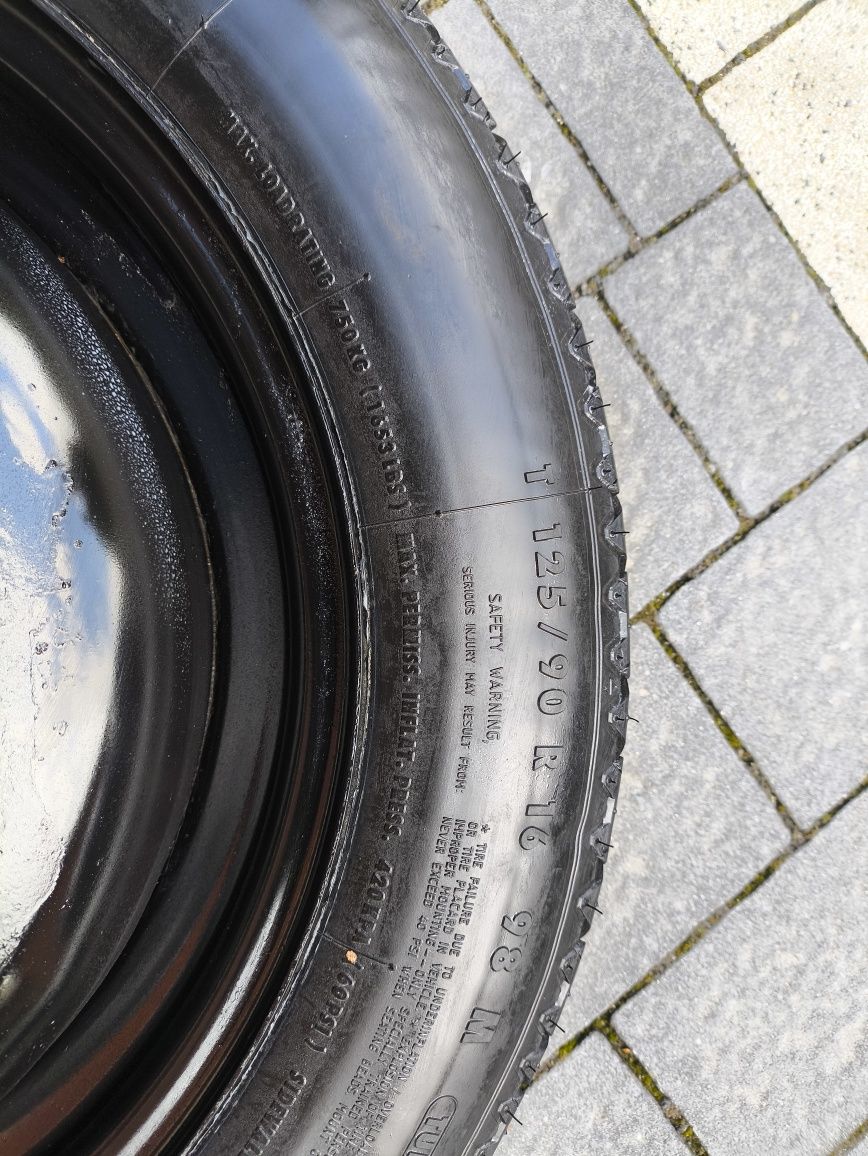 Koło dojazdowe 125/90/16 5x100