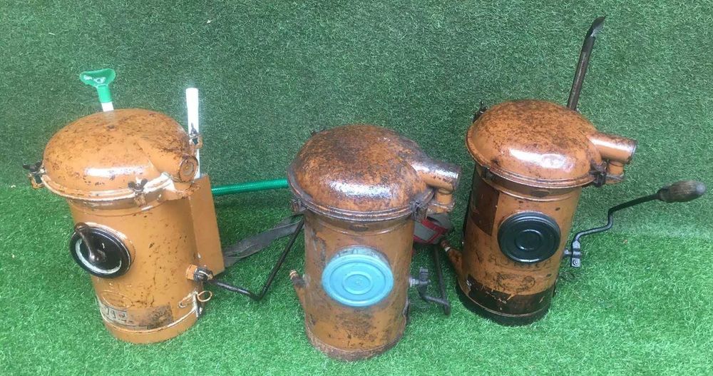 Enxofradeiras antigas, em latão