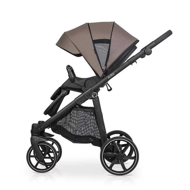 Wózek dziecięcy wielofunkcyjny Riko Aura Eco-skóra Lava 2w1/3w1/4w1