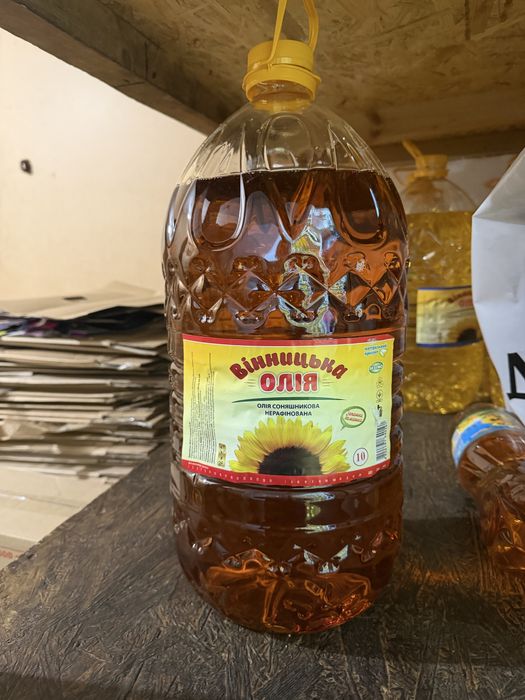 Олія 9,5л не раф.запашна.Продаж від 2х пляшок