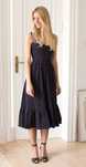 Suknia granatowa MLE Collection rozmiar M