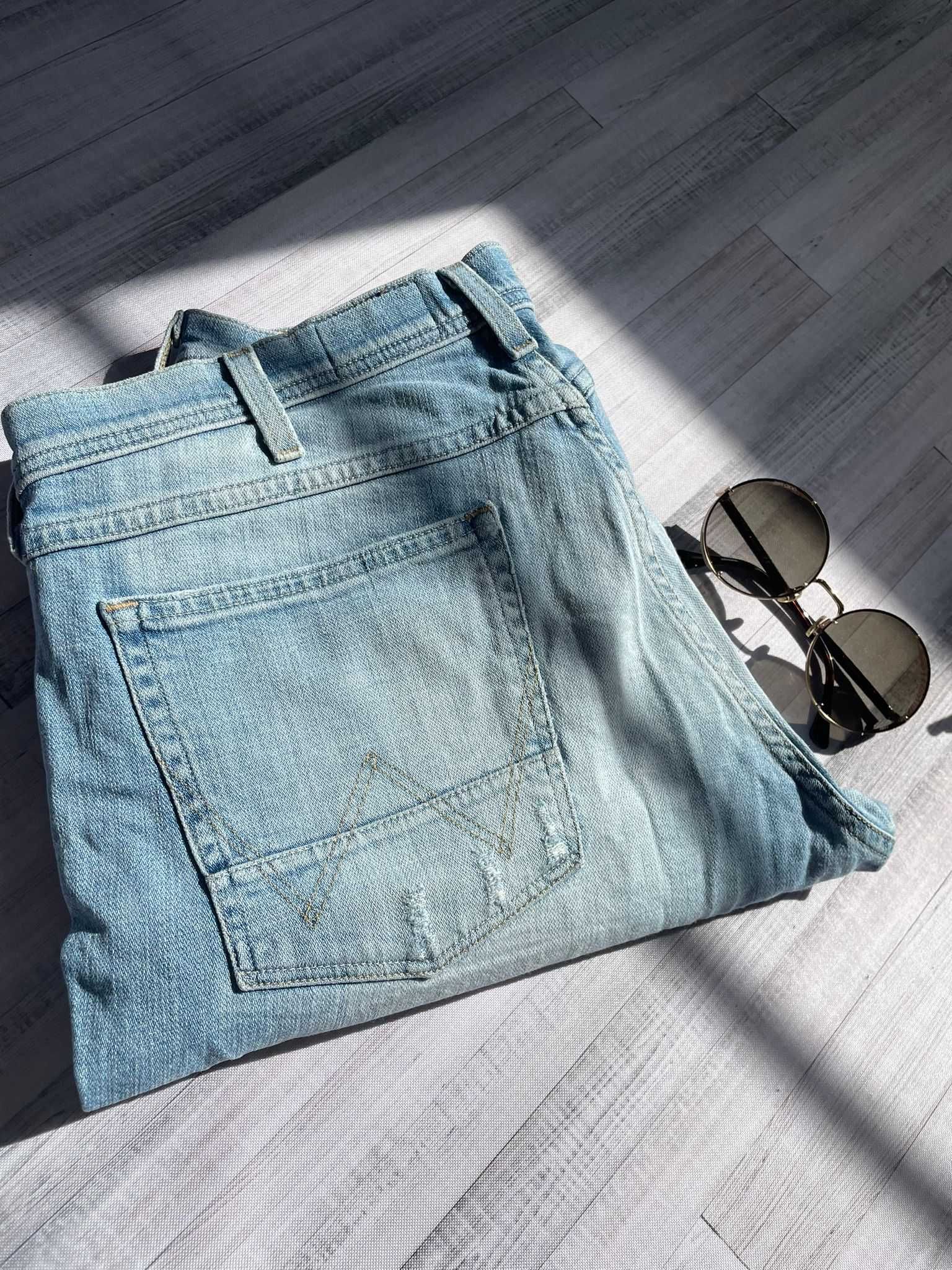 Wrangler męskie spodnie jeansy jasny jeans proste 98% bawełna W32L32