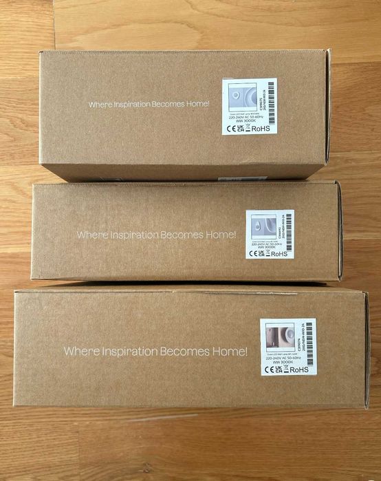 3 Apliques de parede LED - Novos