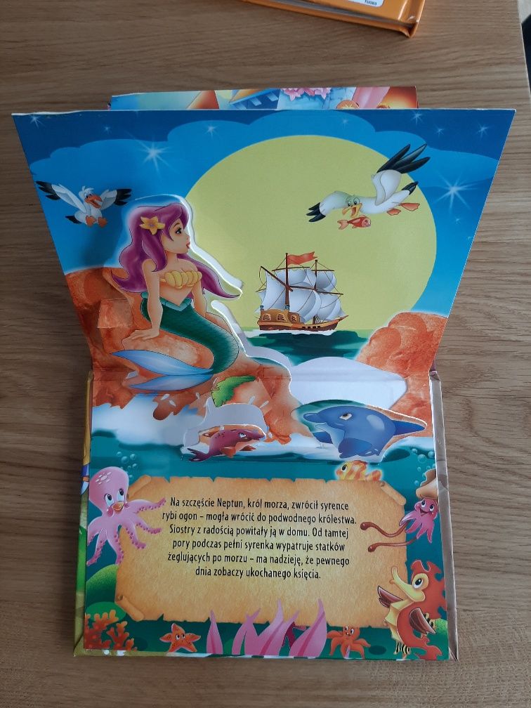 Mała syrenka książeczka rozkładana