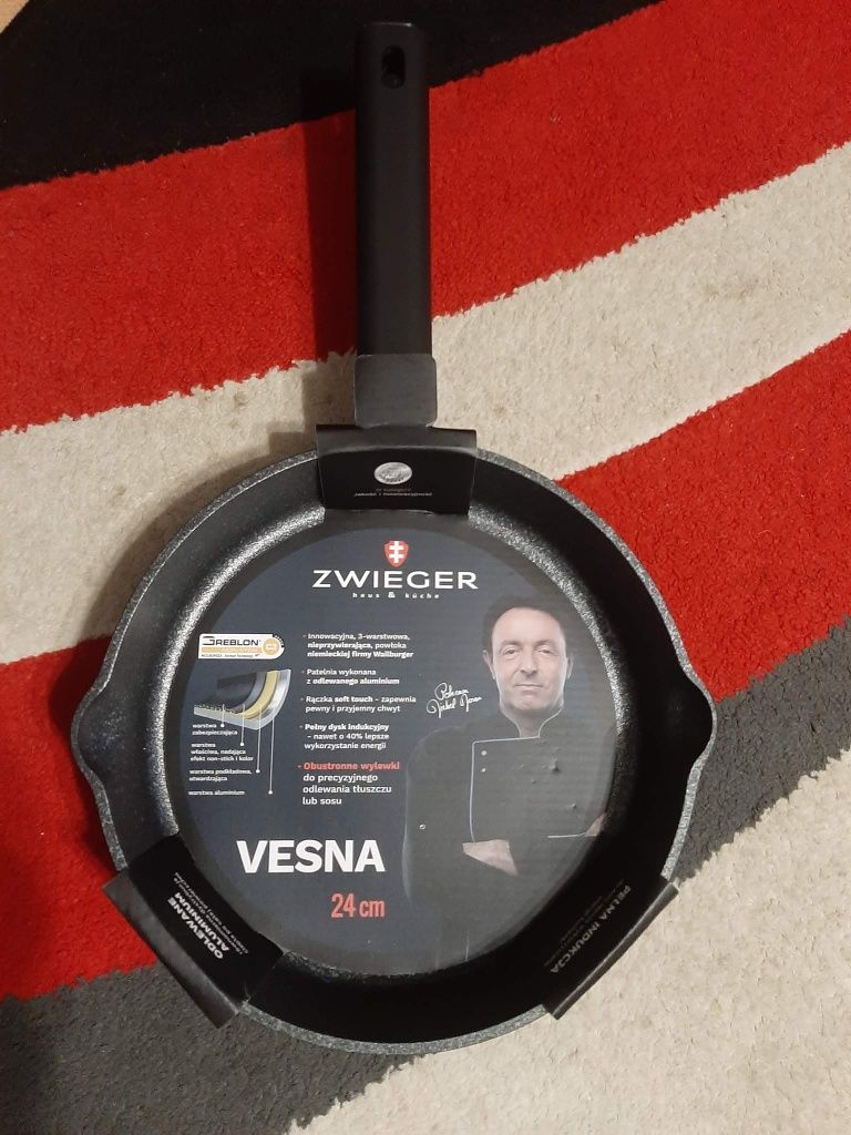 ZWIEGER VESNA Zestaw Garnków 8 el.+ Gratis! Patelnia VESNA 24cm