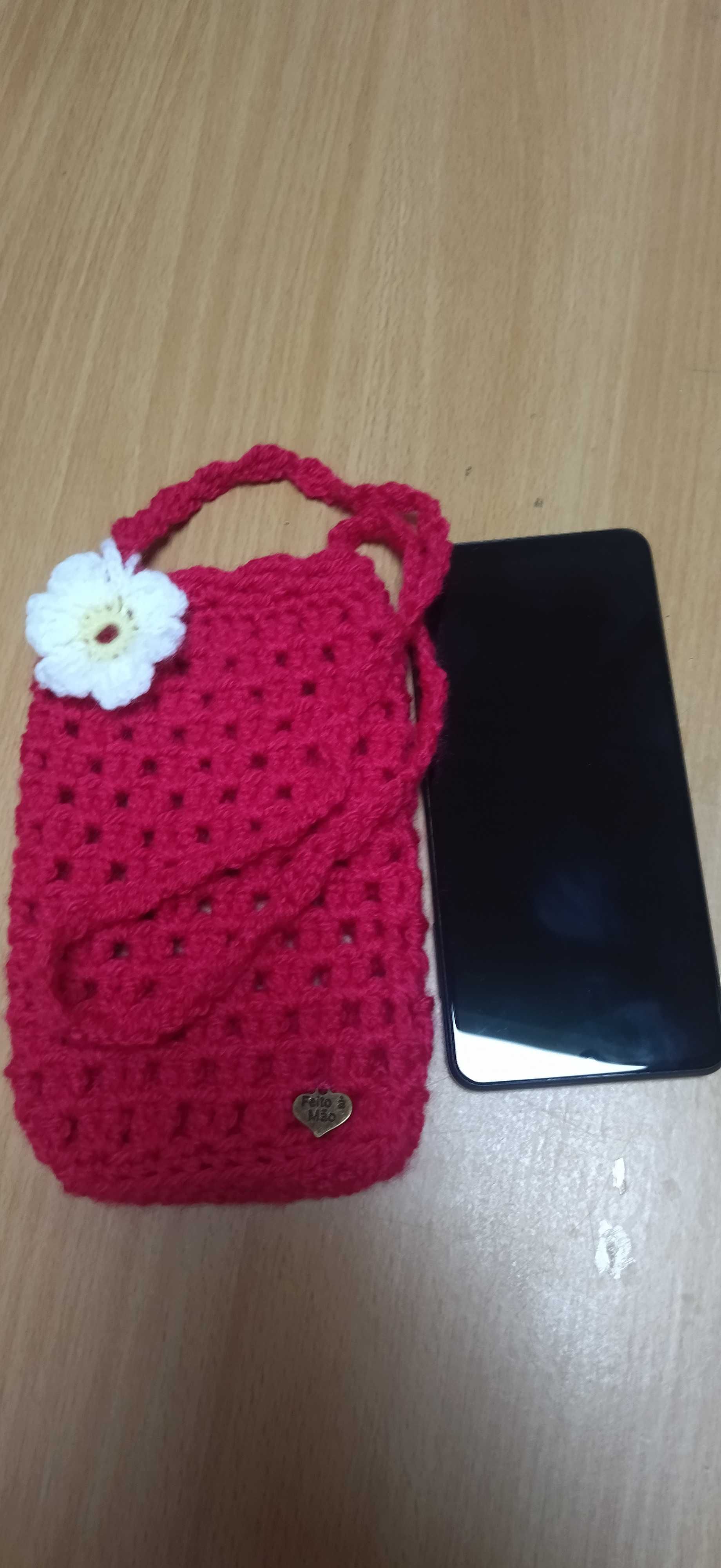 Bolsa Rosa Fucsia com flor "margarida" para tm ou cartão da escola