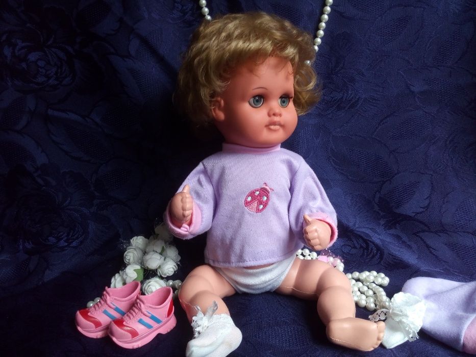 Кукла Cellba, Германия 50-е, целлулоид клеймо "Русалка", 34 см пупс