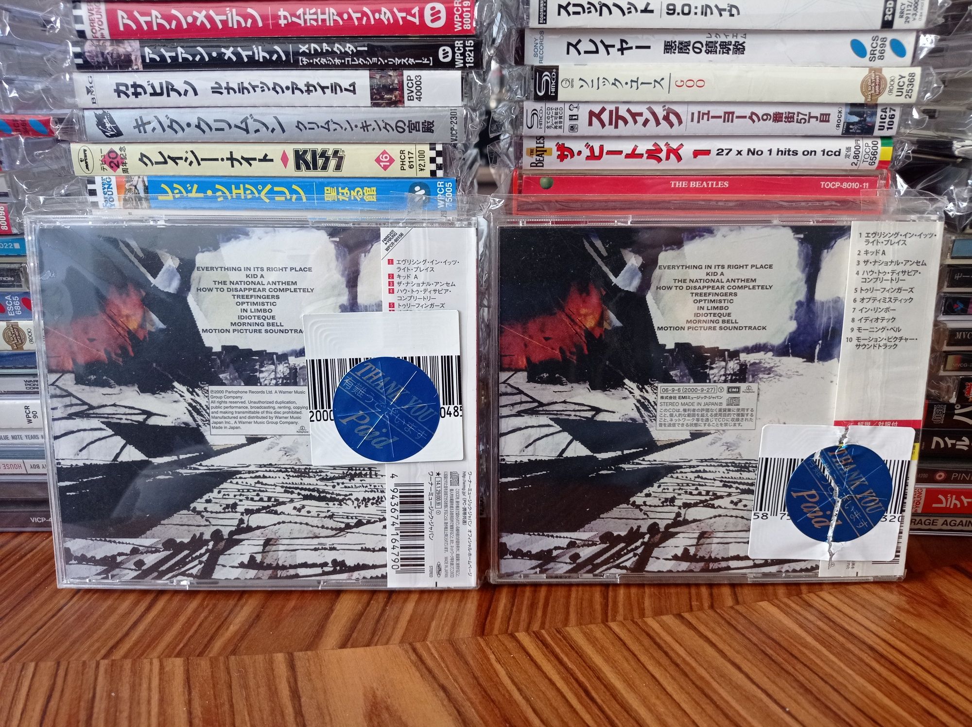 Płyta kompaktowa RADIOHEAD KID A oryginał japońskie wydanie z obi