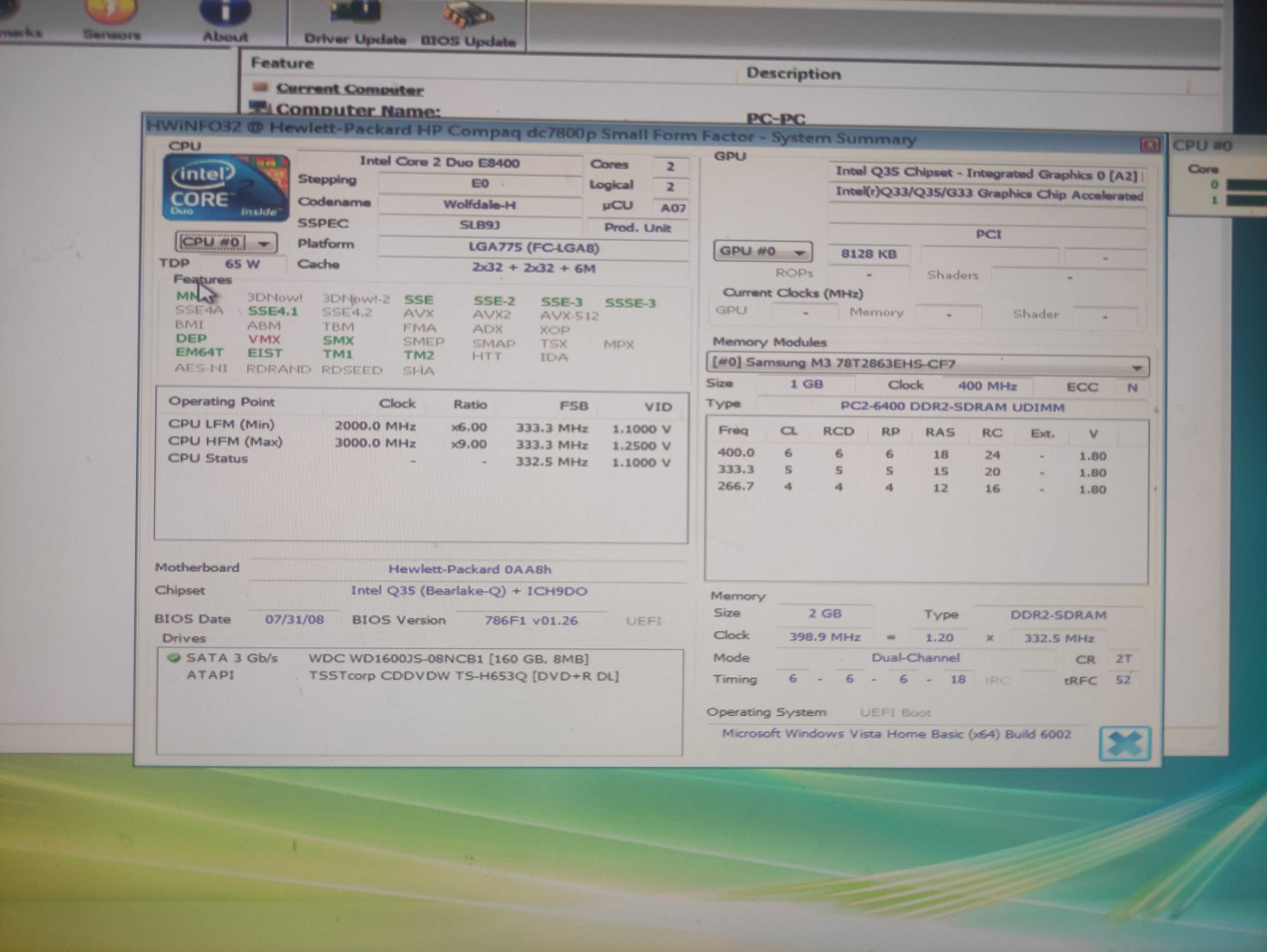 pc hp compaq dc7800 sff
