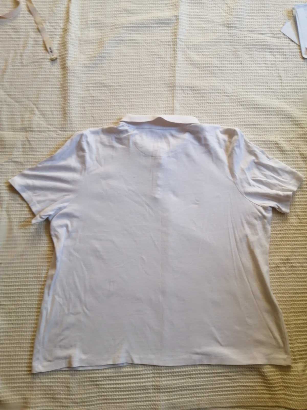 футболка поло біла великого розміру