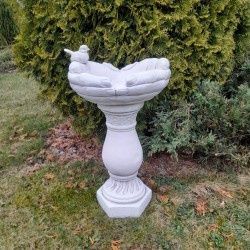 Poidełko betonowe poidło karmnik dla ptaków figura ogrodowa rzeźba