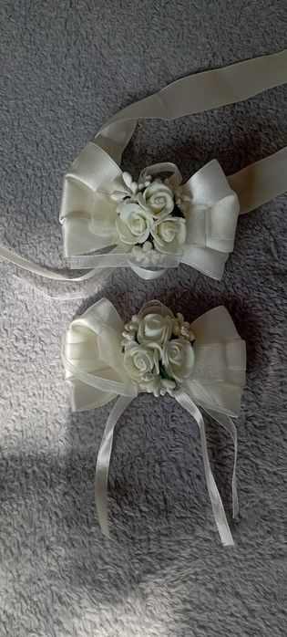 Весільний набір, бутоньєрки, подушечка для колець,  сито