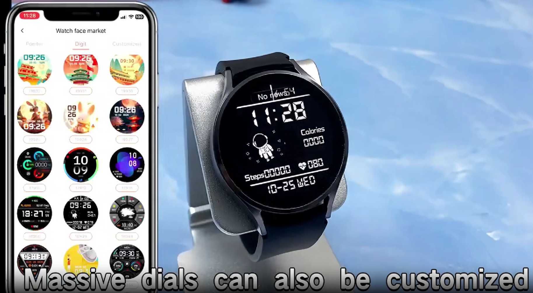 Smartwatch GEJIAN 6 AMOLED/GPS/NFC/Pomiar Glukozy