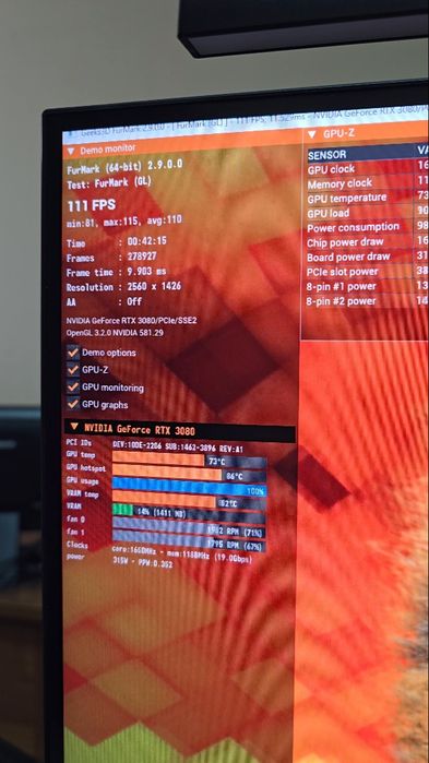 Видеокарта Nvidia RTX 3080 10gb Msi ventus x3 OC