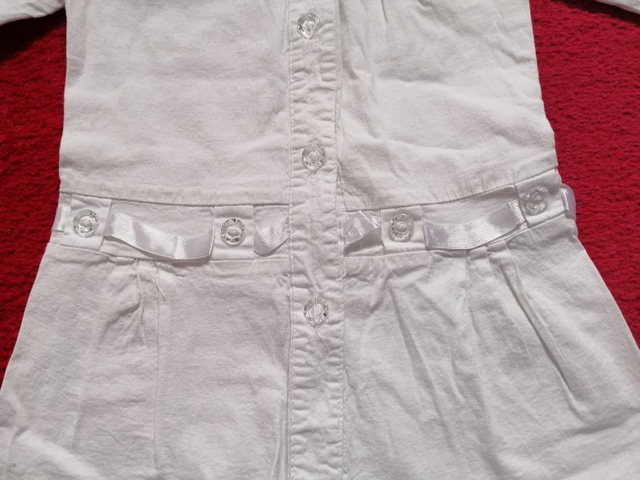 Biała koszula tunika roz 122/128 (8 lat)