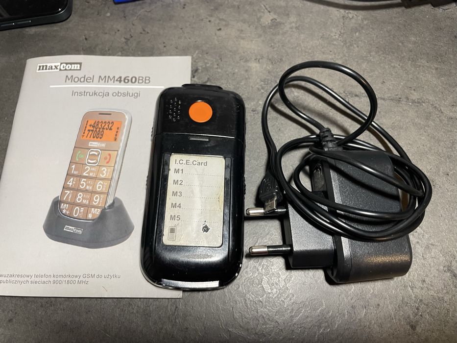 Maxcom telefon z duzymi przyciskami uszkodzony