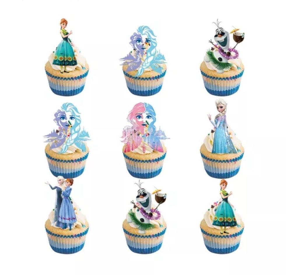 Toppery Frozen na muffinki cupcake 9 sztuk