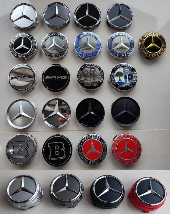 Dekielki Mercedes benz kołpaczki felg 75/68/60/56mm kapselki amg