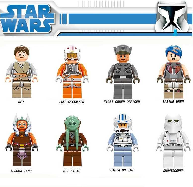 Bonecos minifiguras Star Wars nº46 (compatíveis com Lego)