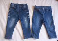 Spodnie jeansy roz 80 chłopiece