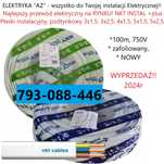 Przewód elektryczny instalacyjny NKT INSTAL 3x1,5 2,5 750V podtynkowy