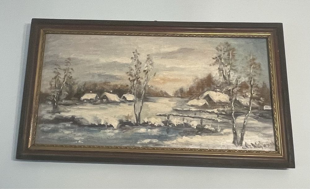 Obraz na płótnie olejny  57x28cm