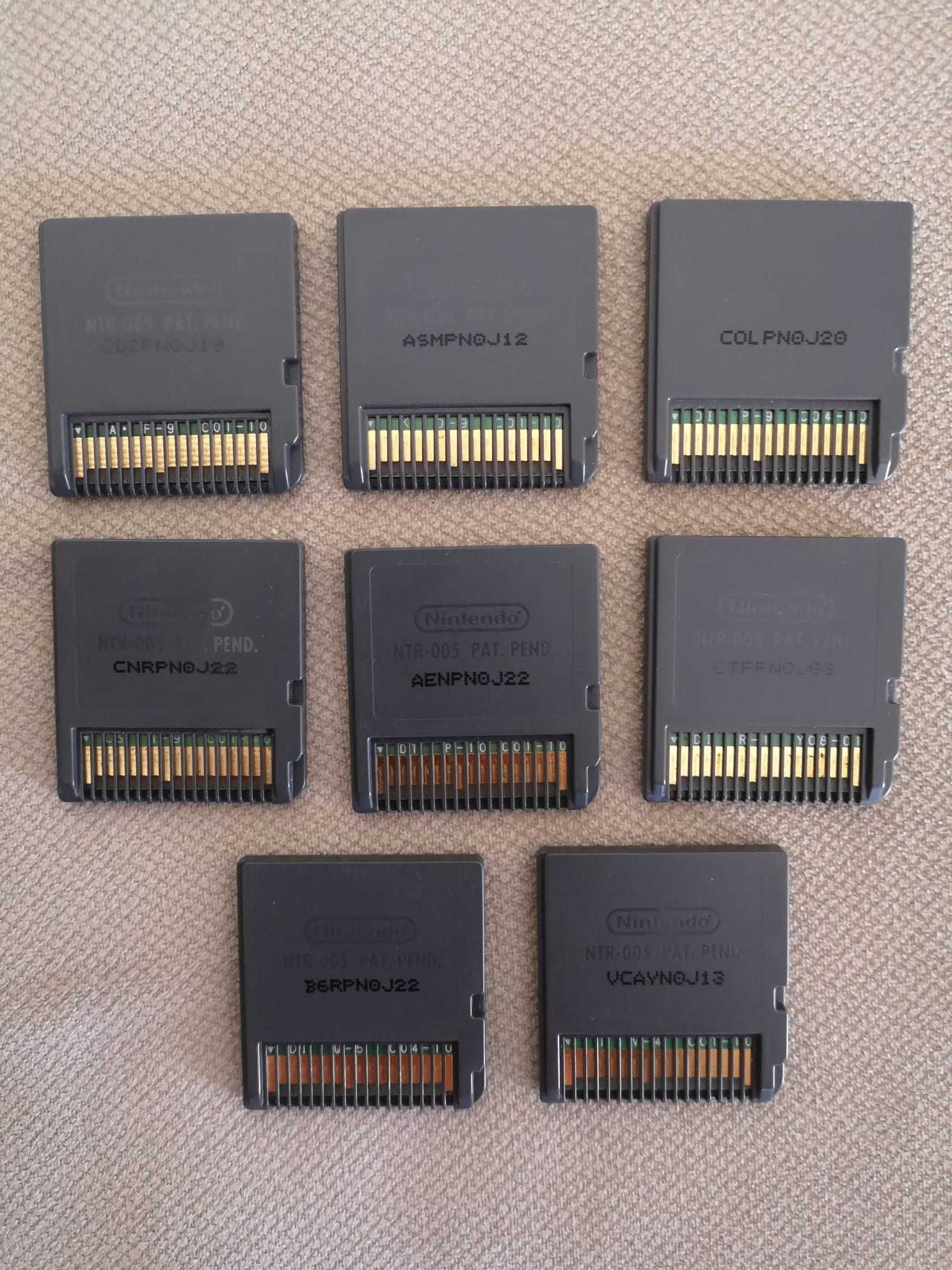 8 cartuchos para Nintendo DS (preços na descrição)