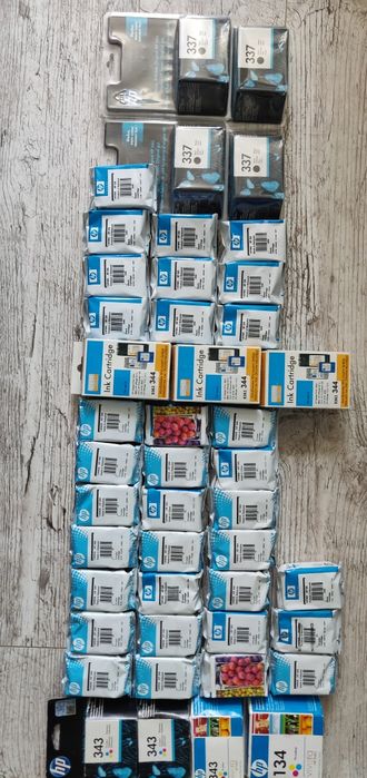 HP 343 344 337 338 картридж принтер цветной чёрно-белый