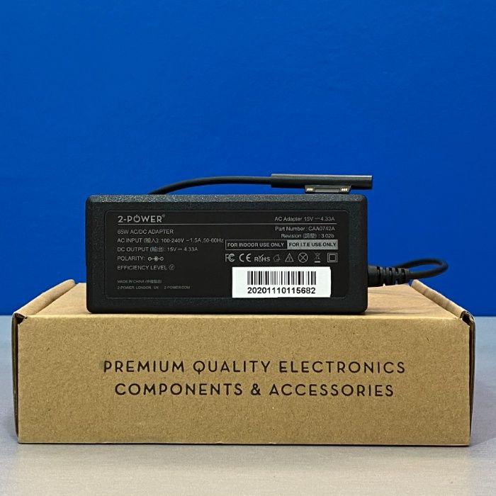 2-Power Charger 65W (Surface Pro, Surface Book, Surface Laptop, Go)64354254036611120